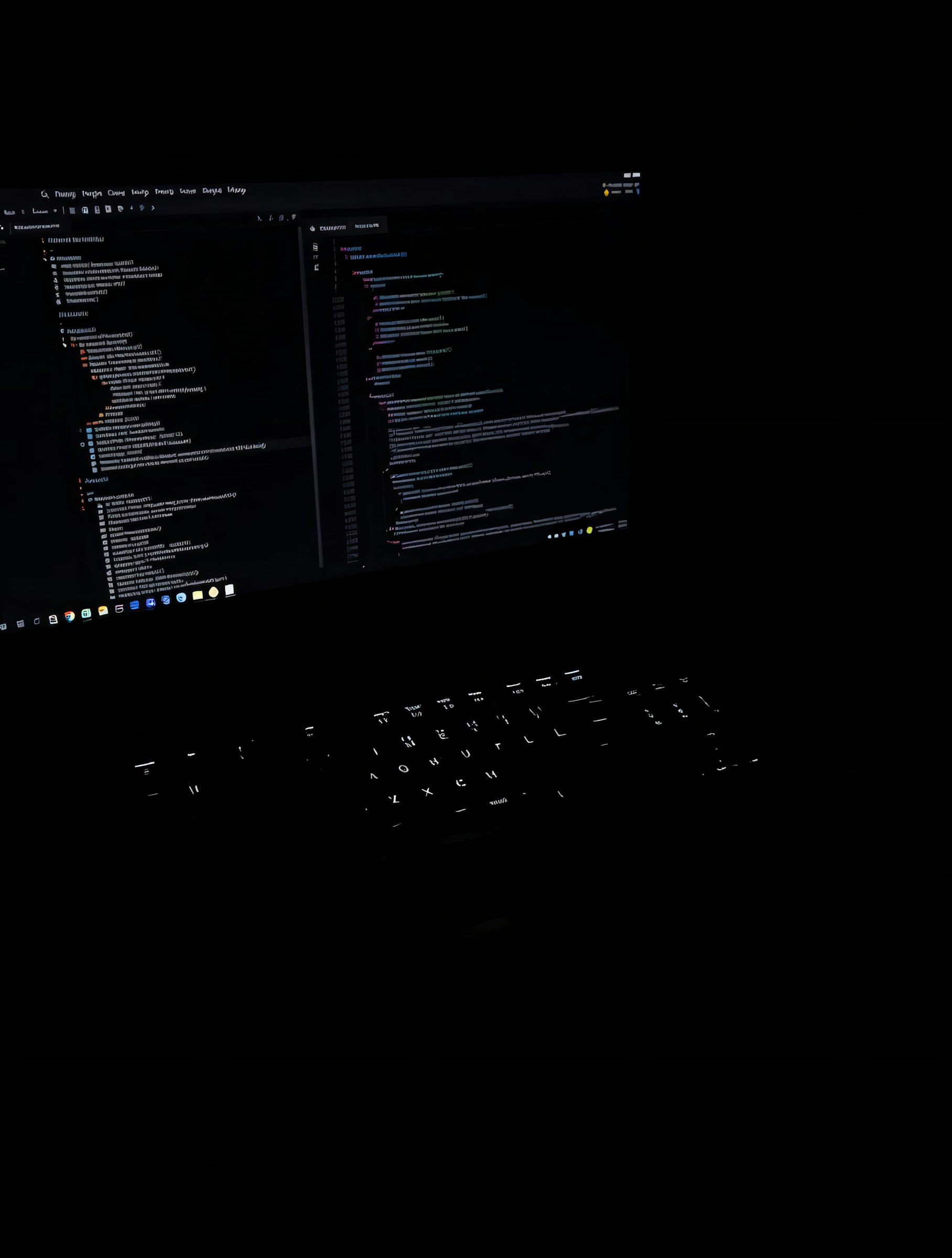 Sylwetka przy monitorze